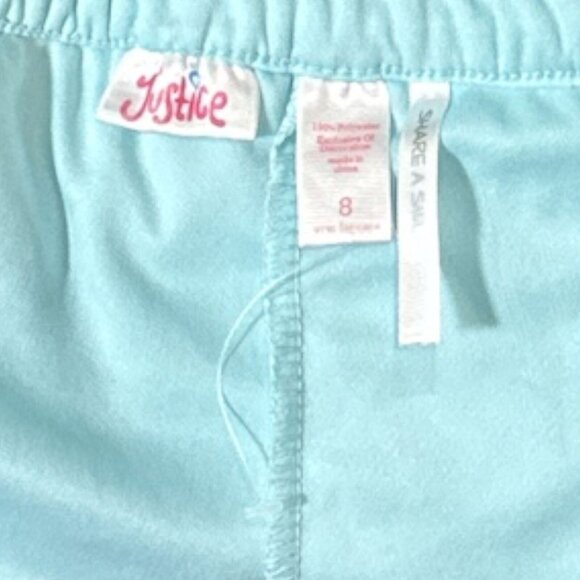 Girls Justice Layered Tulle Skirt-Shorts Combo Size 8 Aqua & Teal Blue - Picture 5 of 5